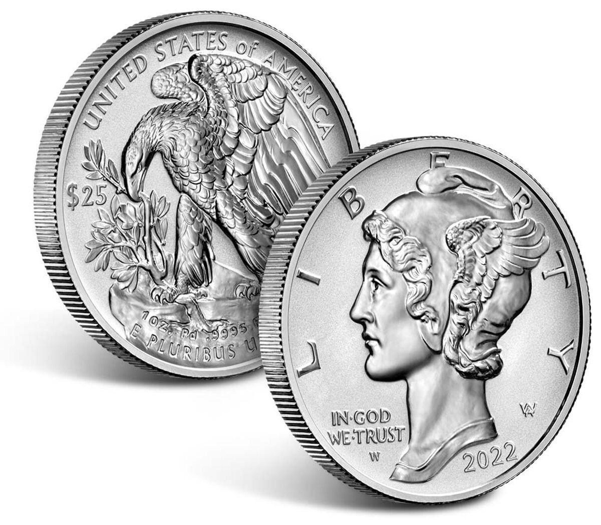 American Eagle 2022 One Ounce Palladium Reverse Proof Coin