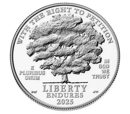 First Amendment to the United States Constitution 2025 Platinum Proof Coin - Right To Petition