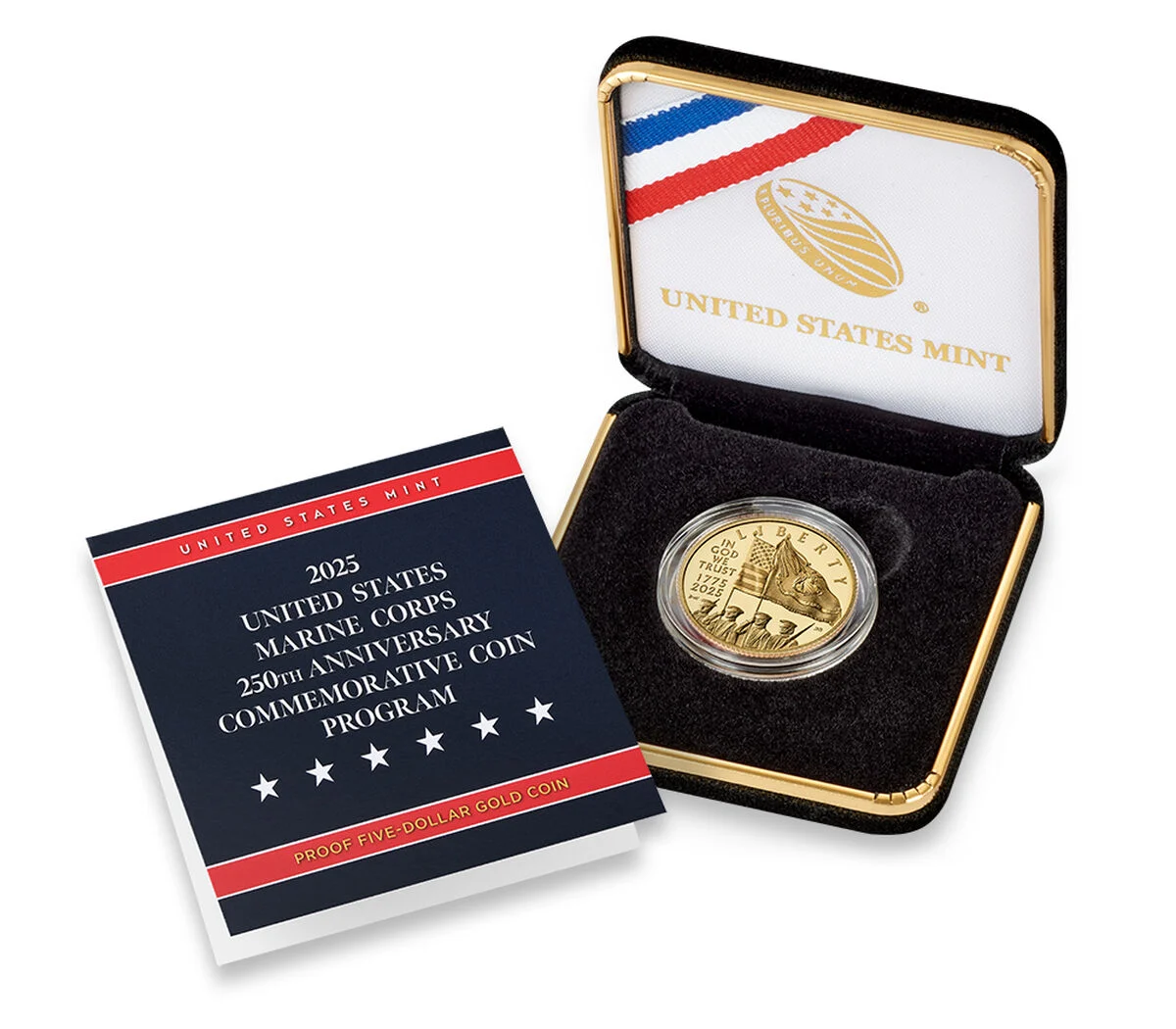 U.S. Marine Corps 250th Anniversary 2025 Proof Five-Dollar Gold Coin