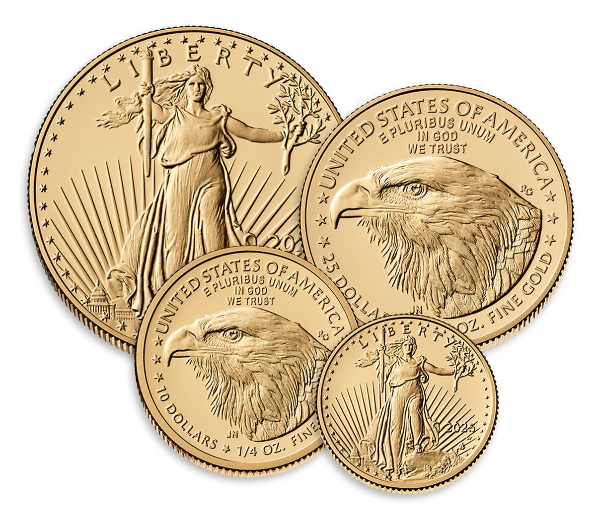 American Eagle 2025 Gold Proof Four-Coin Set
