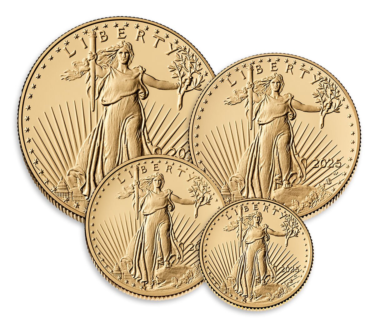 American Eagle 2025 Gold Proof Four-Coin Set
