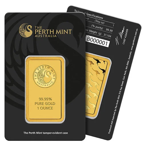 1 oz Gold Perth Bar