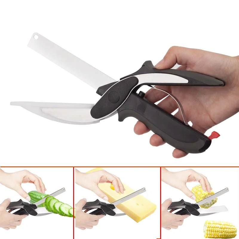 Ciseaux De Cuisine Multifonctions JUMBO - Acier SK5 Japon - Noir