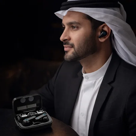 Wireless TWS Headphones with Digital Display