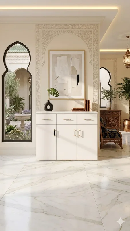 BUFFET BLANC 3 PORTES