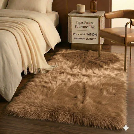 tapis fourrure de lux 100CM/170CM