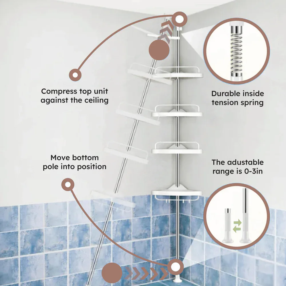 منظم الحمام القابل للتعديل - الجودة الممتازة