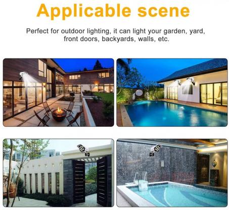 مصباح الطاقة الشمسية على شكل كاميرا مراقبة