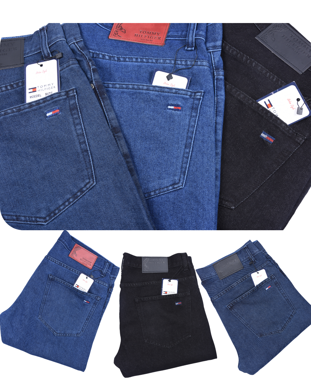 Pack Jeans 3 Couleurs Variées  Ref-PDC012