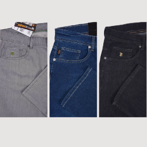 Pack de 3 jeans Prestigieux en denim Léger
