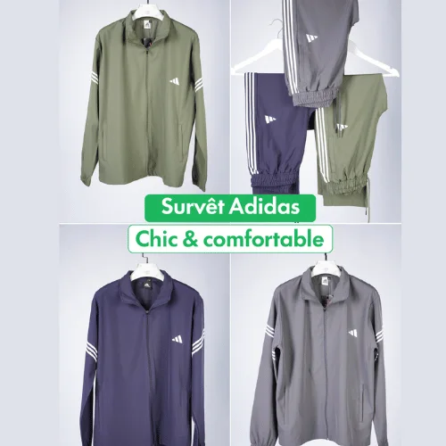 Survêtement (Ziti, Bleu, Gris) Adidas 2026 Chic & comfortable Ref-DS0N44