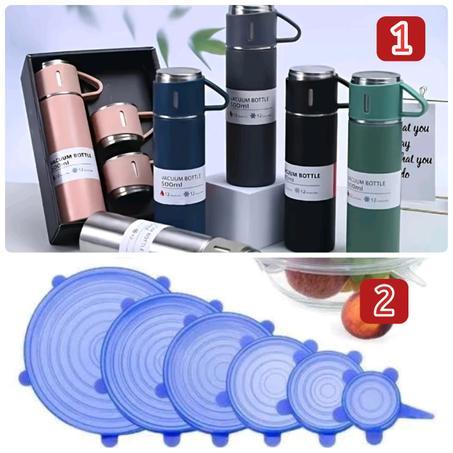 باك التوفير والحفاظ على الأكل – ترموس احترافي وأغطية سيليكون