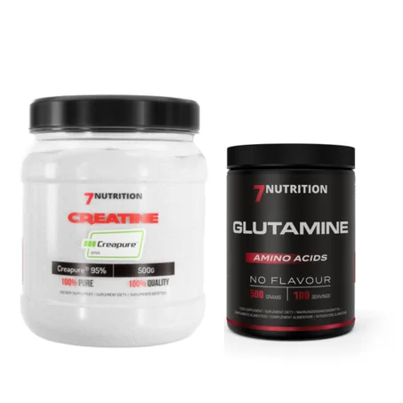 Pack Performance & Récupération : Creatine Creapure® +Glutamine (7NUTRI