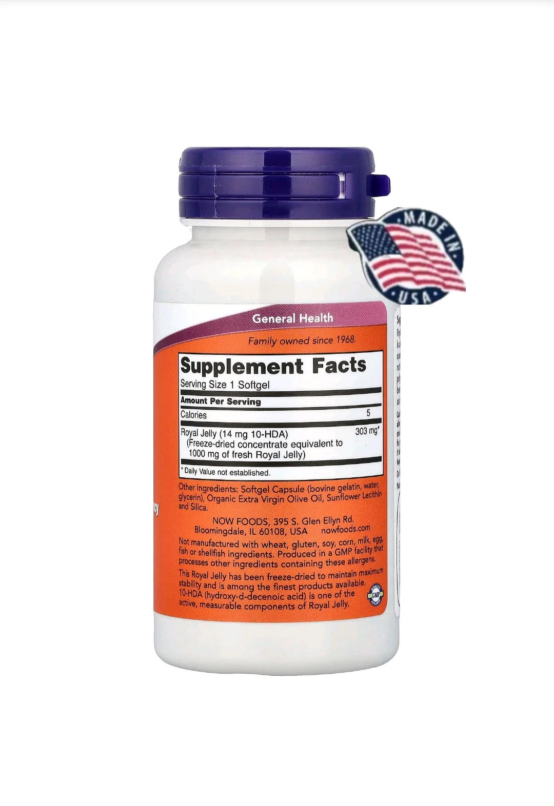 Royal Jelly 1000mg – NOW Foods
