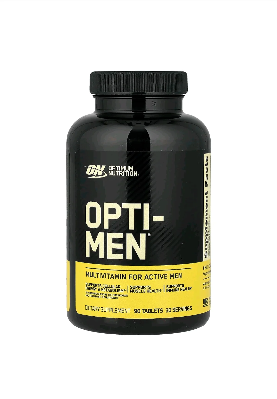 Optimen 90 comprimés – Nutrition optimale | Multivitamines pour hommes + Énergie et concentration