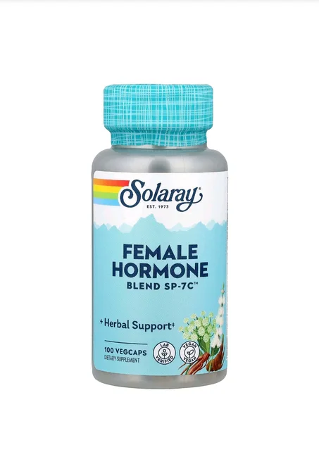 Female Hormone Solaray – Menstrual & Hormonal Support | 100 VegCaps