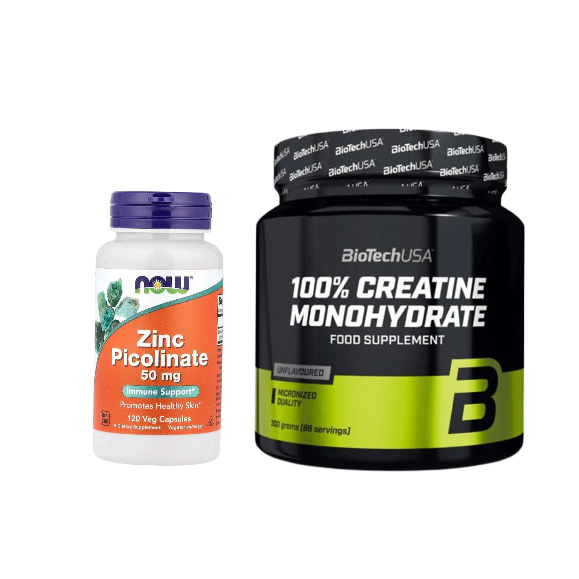 creatine biotech 300g+ zinc picolinate 120 capsules