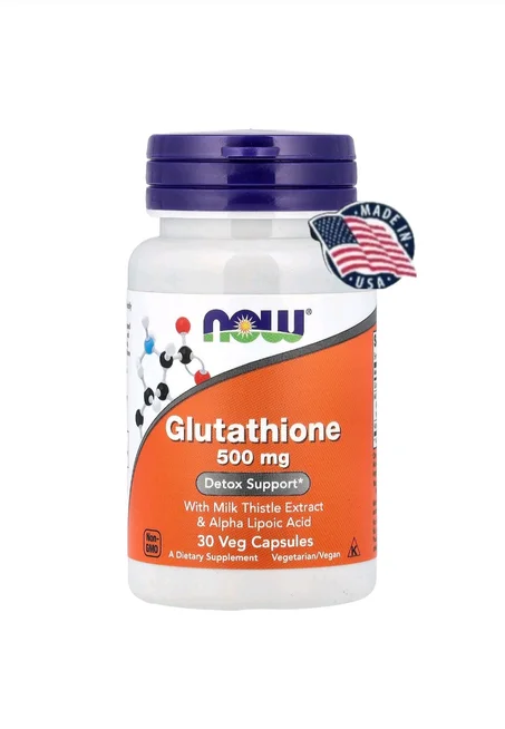 Glutathion 500 mg – Détox Cellulaire & Antioxydant Puissant | NOW Foods