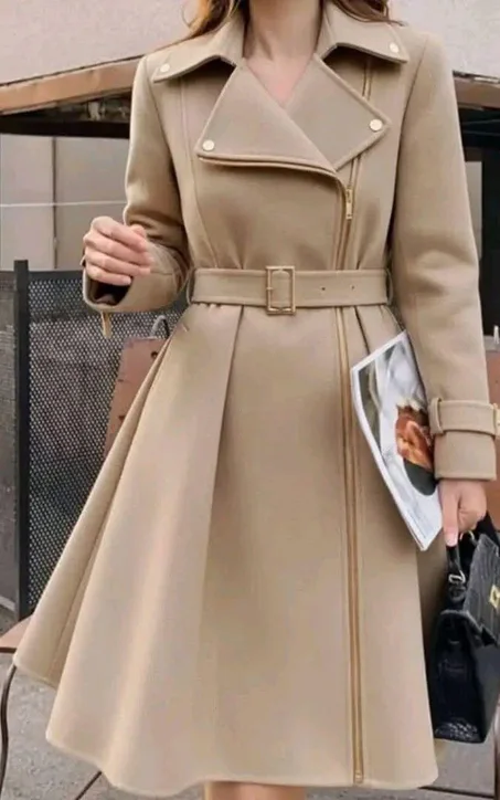 Manteau robe ceinture
