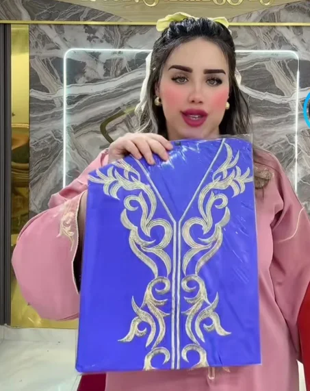 قفطان 👑 توب كريب مطرّز بخياطة متقونة