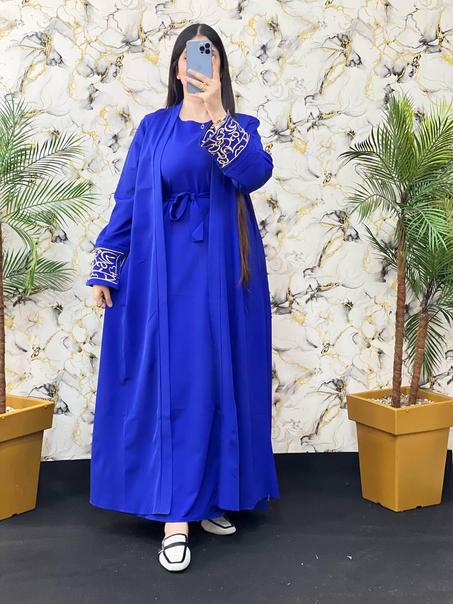 عباية بالطرزة 2قطع