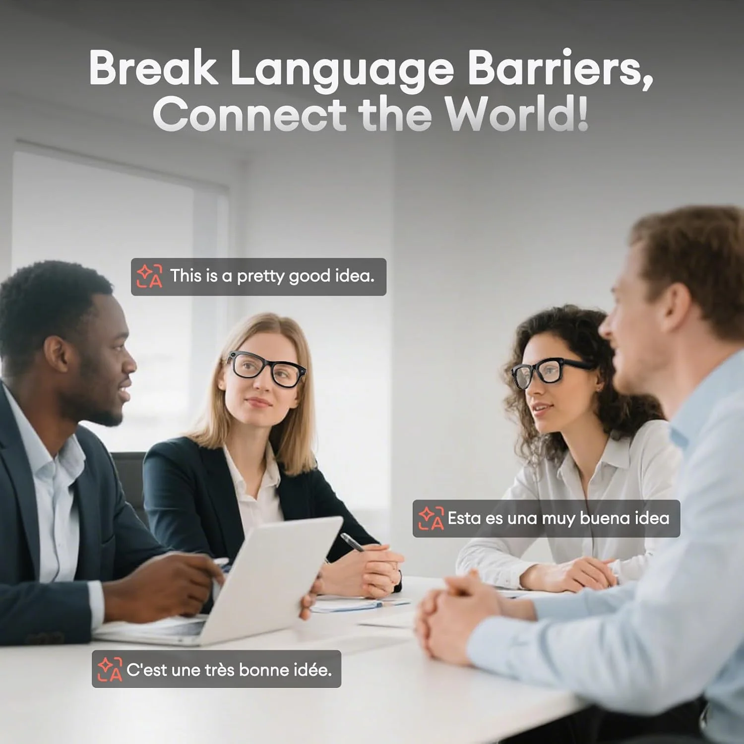 NeoView Lunettes avec Caméra Intégrée photos videos, Musique & Traduction - EFY STORE