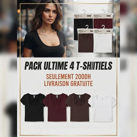 PACK 4 T-SHIRT