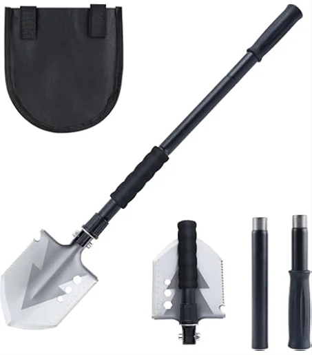 PELLE MILITAIRE PLIANTE مجرفة التخييم متعددة المهام