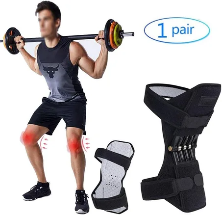 الدعم الزنبركي القوي دعمًا للفخذين والساقين،  (أسود)