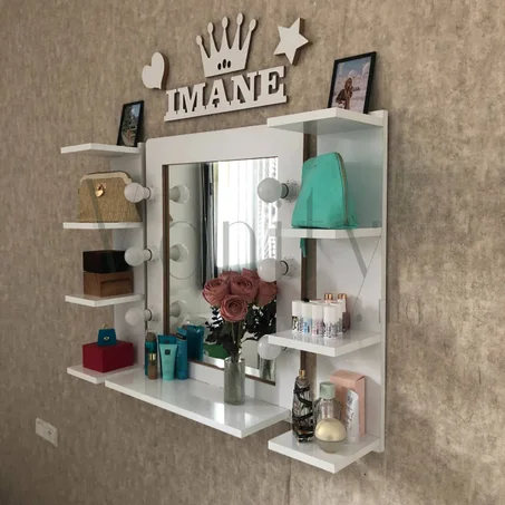 عرض الصيف : طاولة هوليوود الانيقة بالإضاءة و باسمك الخاص + هدية رائعة