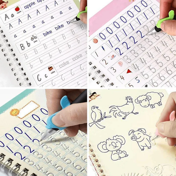 Magic Copybook™ - Complete 4-Book Set + Free Magic Pen