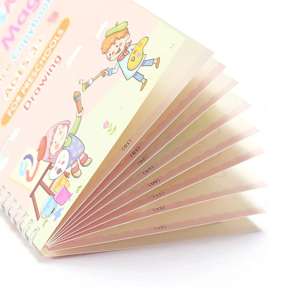 Magic Copybook™ - Complete 4-Book Set + Free Magic Pen