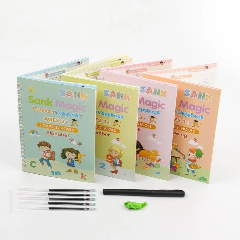 Magic Copybook™ - Complete 4-Book Set + Free Magic Pen