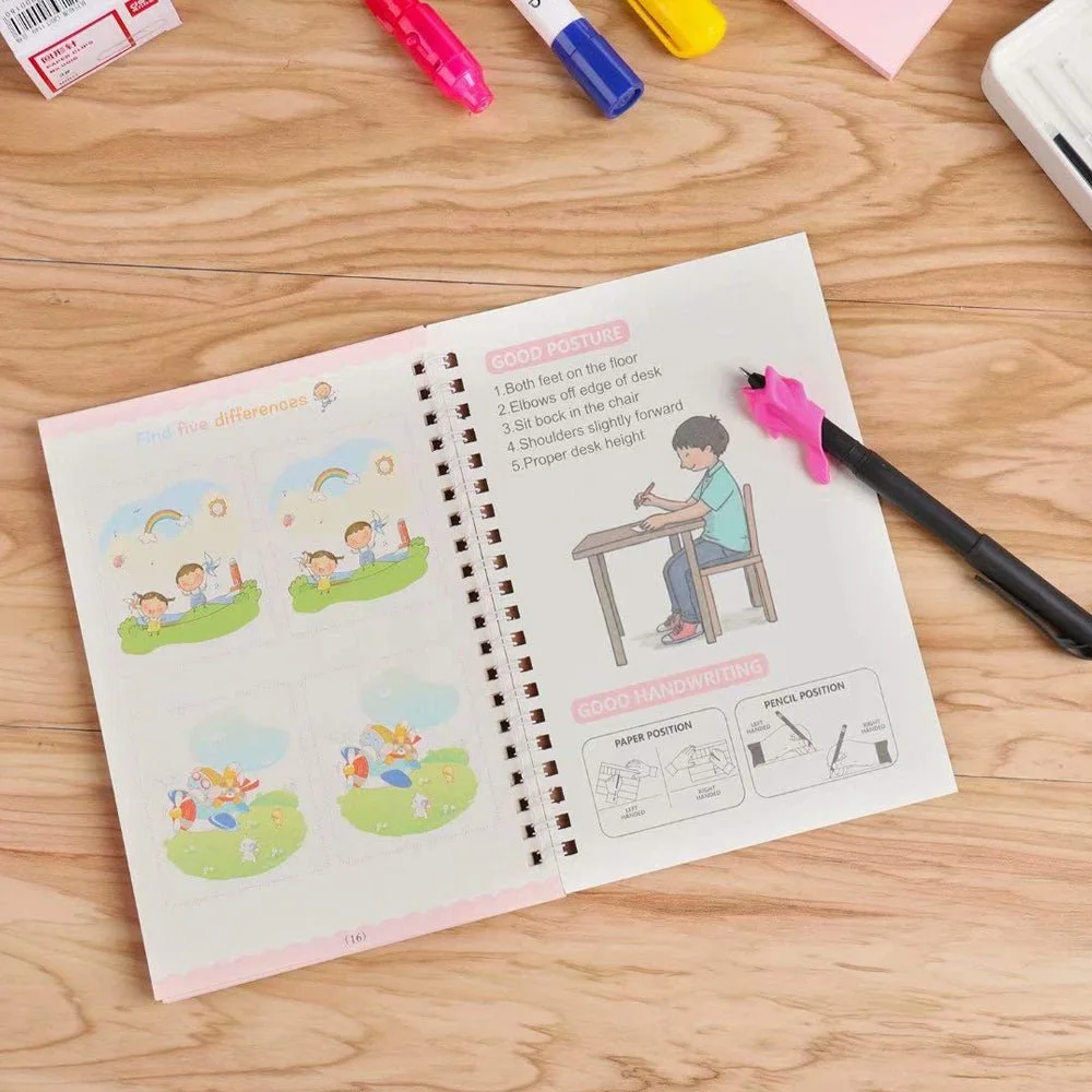 Magic Copybook™ - Complete 4-Book Set + Free Magic Pen