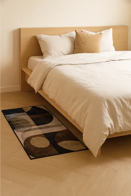 Tapis Douceur – Beige & Marron | 60×120 cm / 80×150 cm