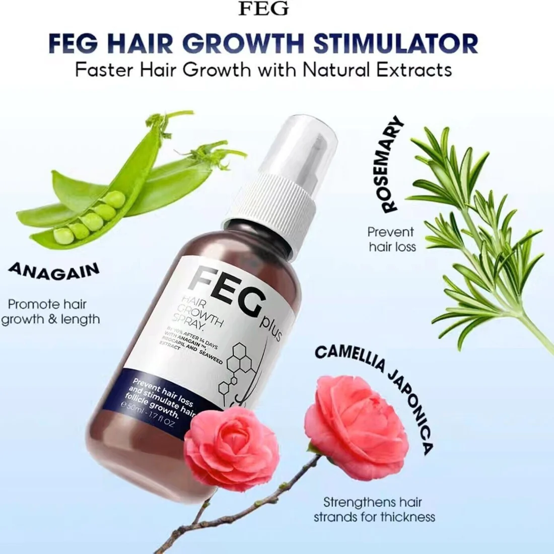 بخاخ FEG Plus لتكثيف ونمو الشعر