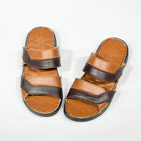 WESTSIDER Sandales Pour Homme Médical 100% Cuir REF 072