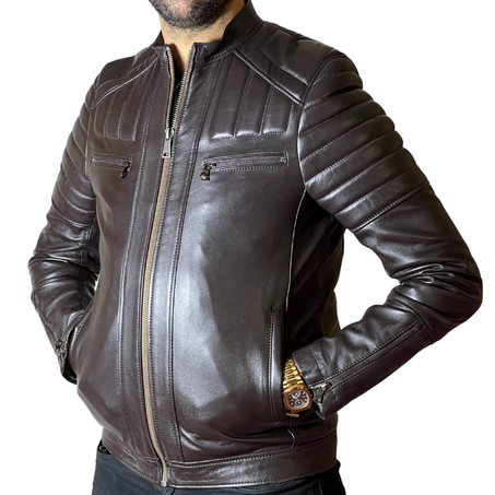 Jacket En Cuir Véritable 100% REF-015