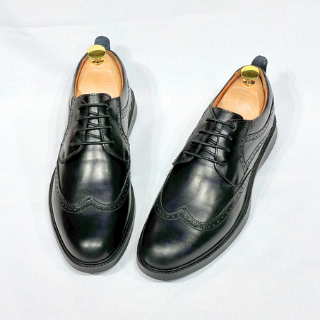 Chaussures Médicale Pour Homme 100% Cuir Noir EXTRA Confortable REF 022