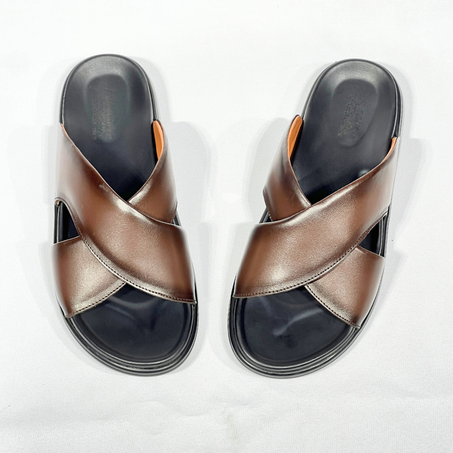 Relax – Sandales Hommes 100% Cuir Super Médical REF EN MARRON S-212