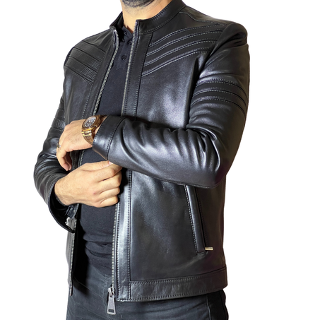 Jacket En Cuir Véritable 100% REF-09