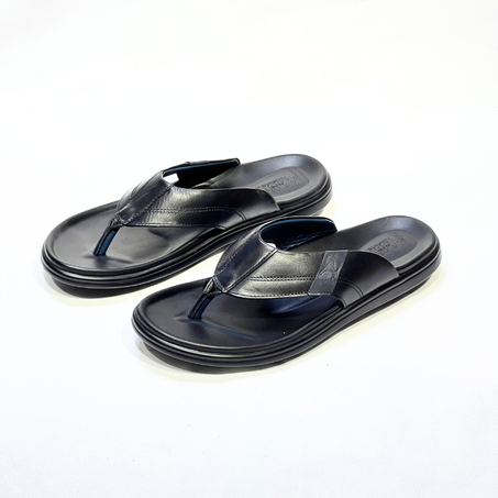 SANDAL HOMMES MEDICAL EVA 100% CUIR EN NOIR REF 2117