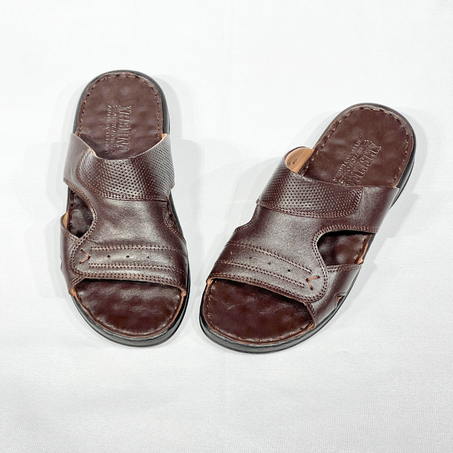 Slippers Sandales Hommes 100% Cuir Super Médical REF 074