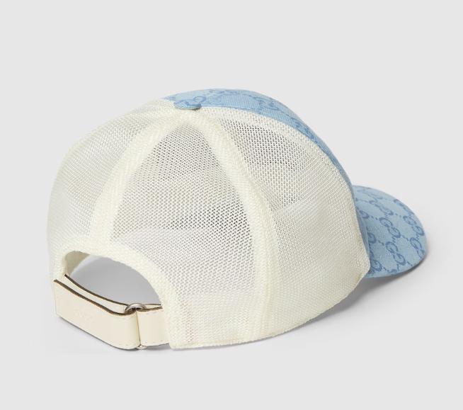 Casquette en toile Original GG en bleu clair et blanc
