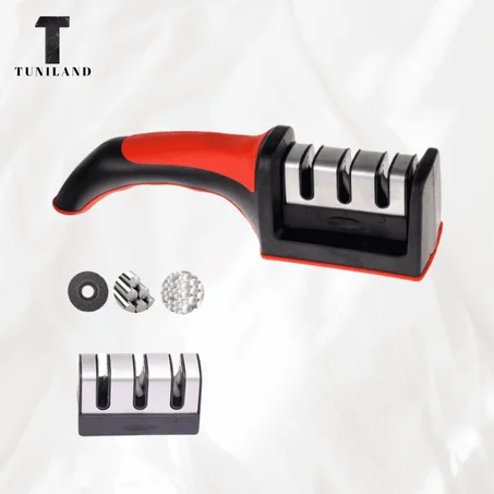 Aiguiseur Couteaux à 3 Fentes en Acier inoxydable