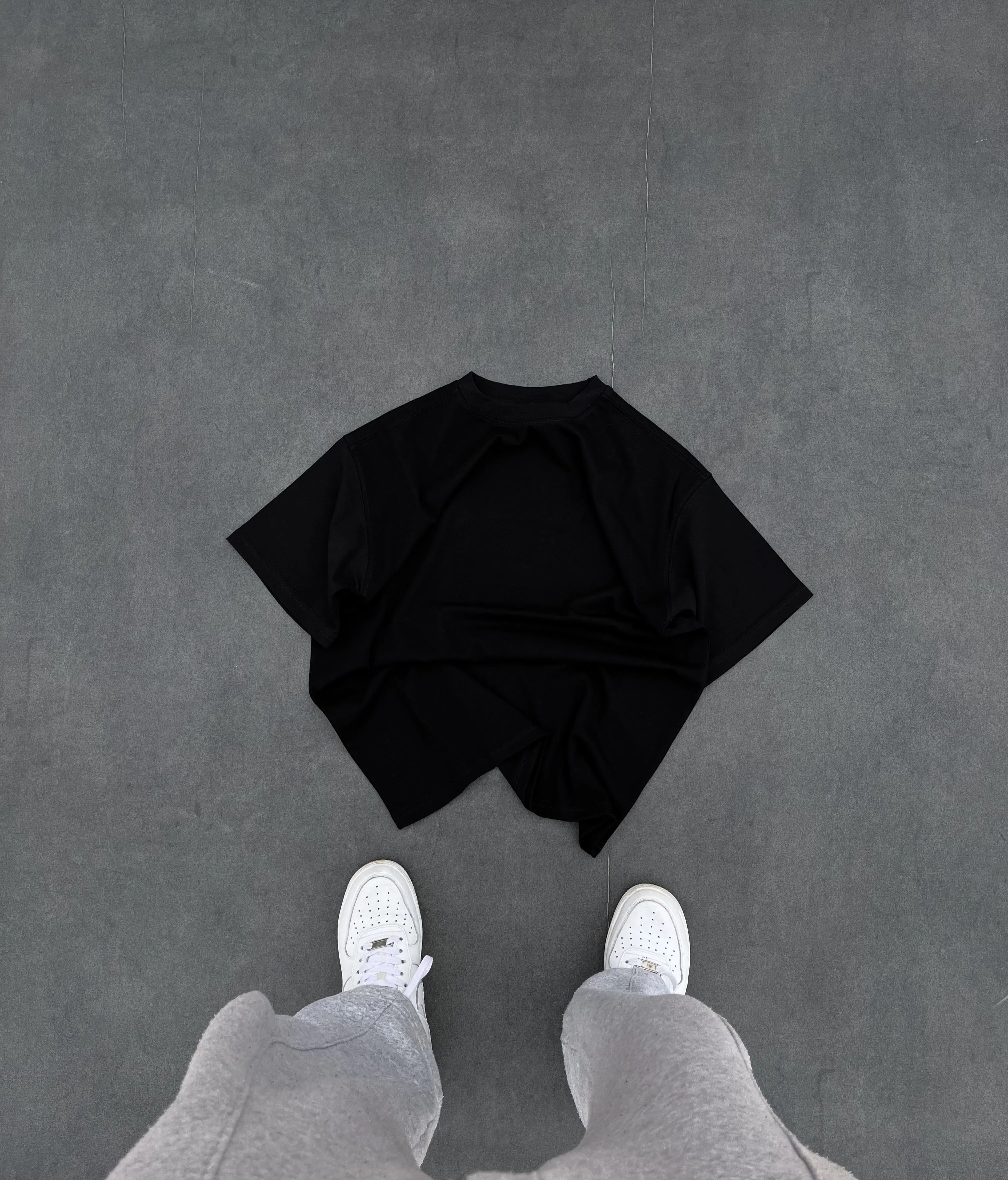 Black Essential  Oversized Tee