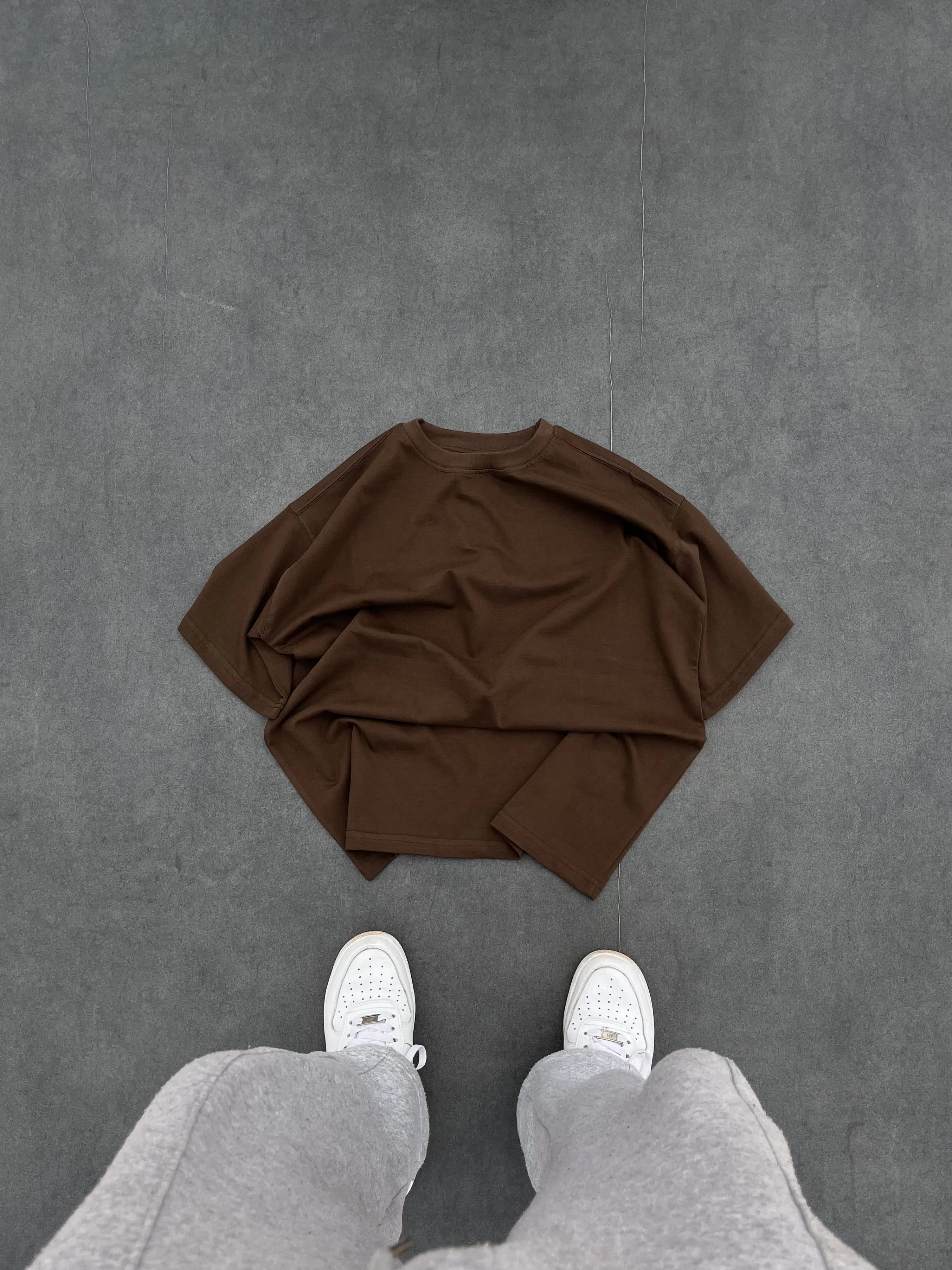 Brown Essential Oversized Tee