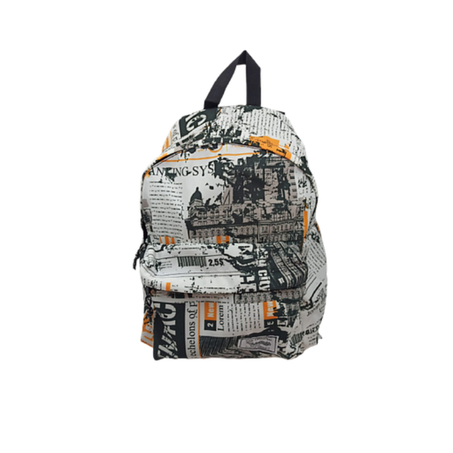 Sac à Dos Padded Motif Texte Journal N°107 TEENPACK