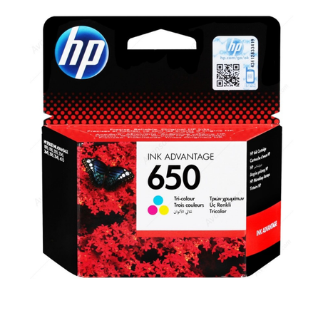 HP 650 trois couleurs - Cartouche d'encre HP d'origine (CZ102AE)