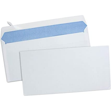 ENVELOPPE BLANCHE AMERICAIN 110X220 BTE DE 500PCS